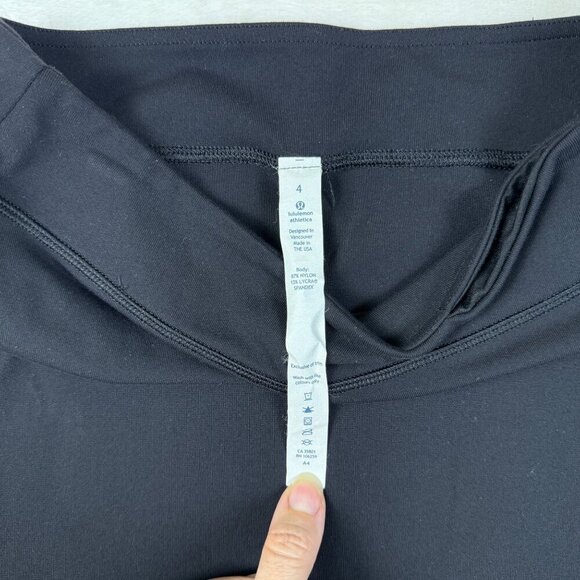 Lululemon City Skirt Women's Size 4 Black‎ Stretch High Low Pencil Skirt - Picture 5 of 7